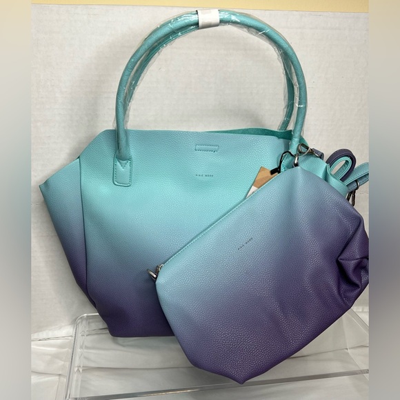 Pixie Mood Vegan Rachel Small Tote, Ocean Ombré, NWT - Picture 6 of 11